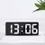 Controle de voz despertador digital temperatura snooze modo noturno relógio de