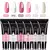 Limegirl extensão de unhas conjunto de gel uv para dedo francês extensão ráp
