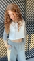 Imagem do Cropped RAGLAN ML ECO ONE T