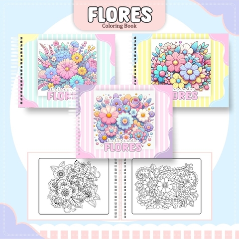 Livro de Colorir - Floral - comprar online