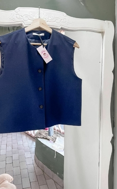 Blue Velvet Vest - comprar online