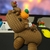 Capivara Articulada Estilo Crochê ou Amigurumi com Laranja/Maçã na Cabeça – Brinquedo Decorativo Interativo Presente na internet