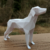 Estátua Decorativa Cachorro Geométrica Low Poly