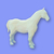 Estátua Decorativa Cavalo Geométrica Low Poly na internet