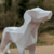 Estátua Decorativa Cachorro Geométrica Low Poly - Casa Dinossauro