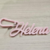 Chaveiro personalizado em formato 3D com o nome "Helena" em cor rosa.