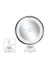Espejo de tocador con luz LED Redondo con 10x de zoom y base flexible Color Blanco - comprar en línea
