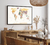 Quadro Decorativo Mapa Mundi Escritorio Quarto Moldura 98x60 - comprar online