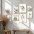 Kit 6 Quadros Decorativos Abstrato Tons Verde Clean Moldura - comprar online