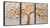 Quadros Decorativos Arvore Folhas Gold Luxo Sala Com Moldura