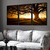 Quadros Decorativo Arvore Por Do Sol Paisagem Com Moldura - UniversoQuadros