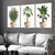 Imagem do Quadros Decorativos Vaso Folhagem Folha Moderno Sala Moldura