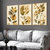 Quadros Decorativos Folhagem Abstrato Moderno Sala Moldura - UniversoQuadros