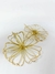 Brinco Flor De Fios Dourado