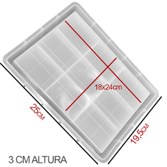 Molde Silicona Rectangular 25x19cm - tienda online