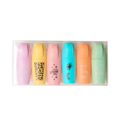 Pack De Mini Resaltadores Pastel x6 Unidades