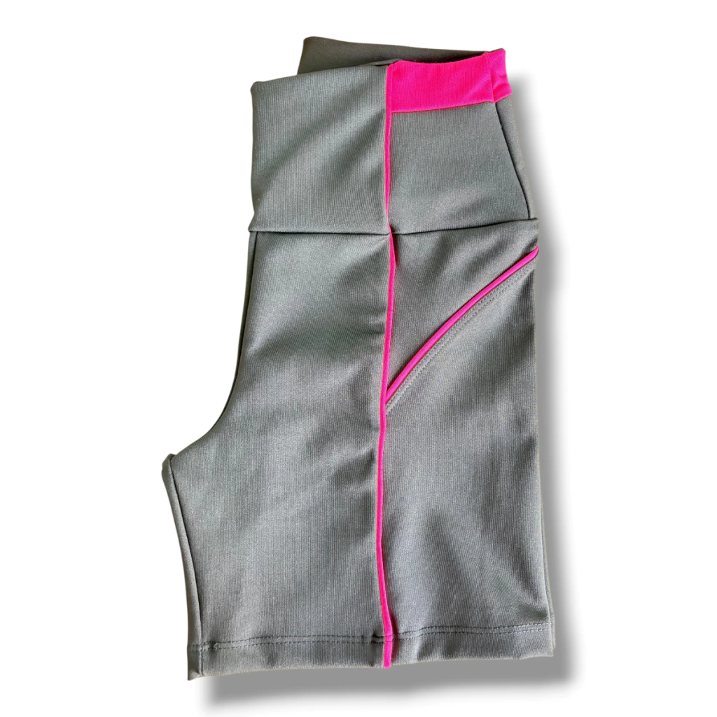 Shorts (TAMANHO G) Preto com Detalhe Pink