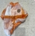 buzo cuadrille naranja y blanco talla M