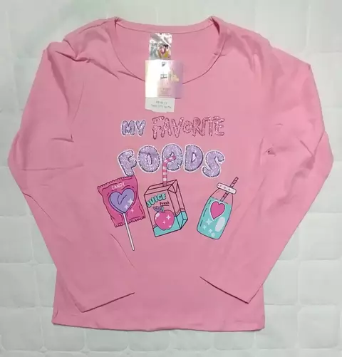 Blusa Manga Longa Foods Taita Kids