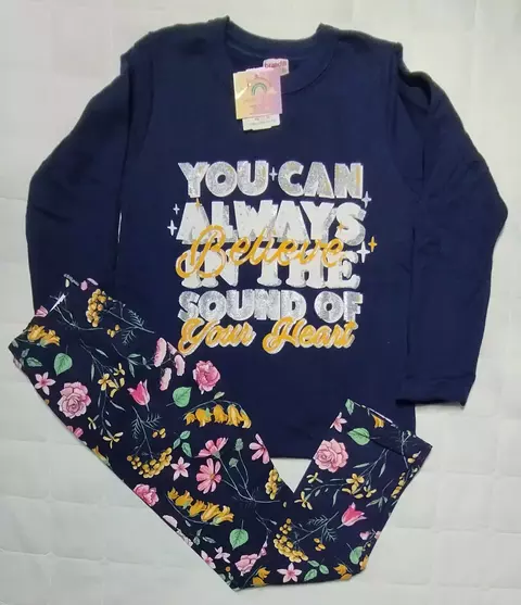Conjunto Moletom Menina You Can Brandili