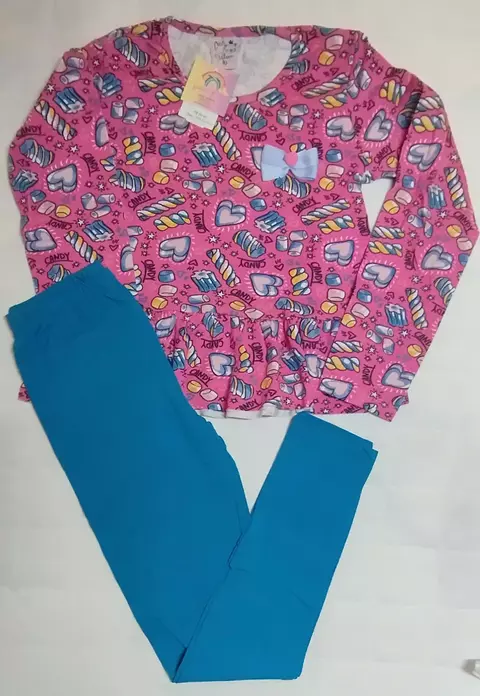 Conjunto Meia Estação Menina Candy Valeen Kids