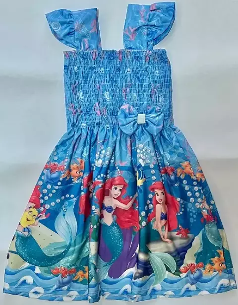Vestido Personagens - Pequena Sereia