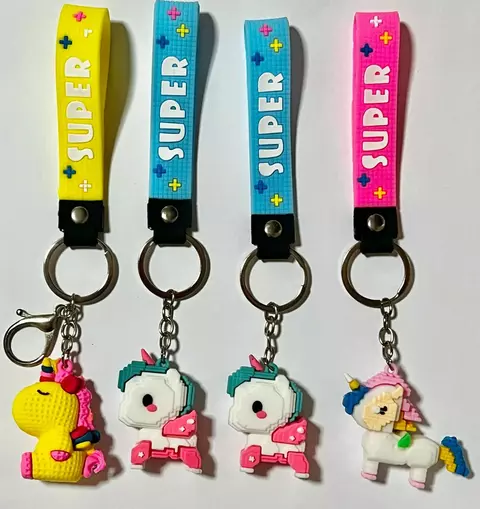 Chaveiro emborrachado Unicórnio