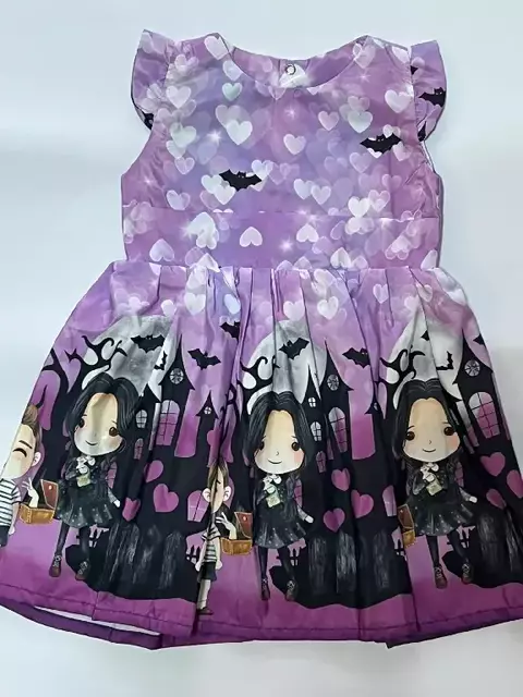 Vestido Personagens - Wandinha Tam. P