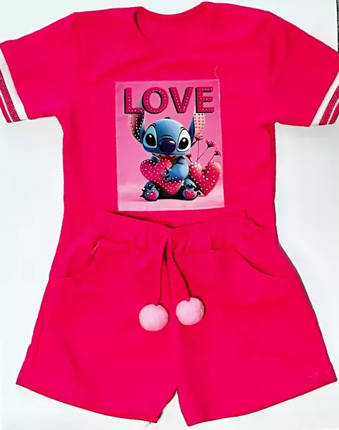 Conjunto Menina Stitch