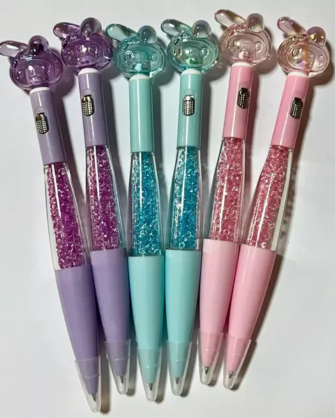 Caneta Led Coelho Cristal