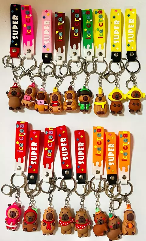 Chaveiro emborrachado Capivara