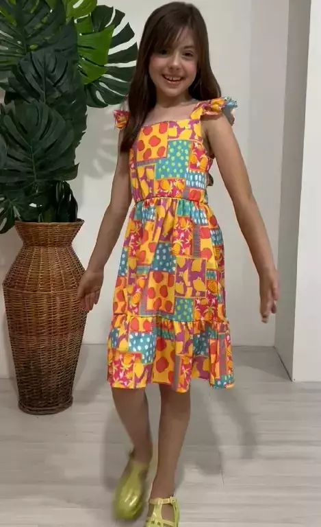 Vestido Estampa Digital Mini Grife