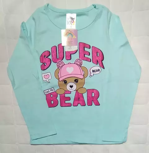 Blusa Manga Longa Bear Taita Kids