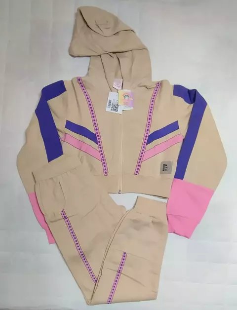 Conjunto Moletom Menina Estrela Abrange - Tam.10