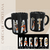 Caneca Black Naruto fases anime