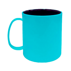 CANECA POLIMERO AZUL TIFFANY INTERNA PRETA