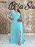VESTIDO CHIFFON MANGA CORTE E BABADO - comprar online