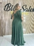 VESTIDO TULE BRILHO LACO OMBRO PLUS