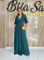VESTIDO CHIFFON MANGA E SAIA PLISSADO - comprar online