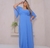 VESTIDO LONGO CHIFFON CINTO FLOR