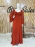 VESTIDO CHIFFON MANGA LONGA PLISSADA - Bia Salles Store