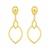 Brinco Dourado Luxo Gota de Gala - comprar online