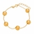 Pulseira Dourada de Bolas Grandes - comprar online