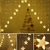 Cascata em V Estrela Natal 3 Metros 8 Funções 136 LEDs Branco Quente - loja online