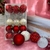 Kit 30 Bolinhas de Natal - Enfeite Natalino Vermelho 6cm - Vifes Shop
