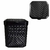 Imagem do Lixeira de Pia Rattan 5L com Tampa Preta – Design Compacto e Funcional