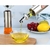 Imagem do Kit com 2 Galheteiros Aço Inox e Vidro 300ml - Controle e Sofisticação