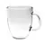 Taza de vidrio Cleo precio por 3 unidades