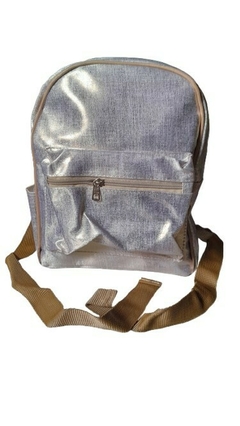 mochila brillosa