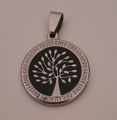 dije acero árbol de la vida